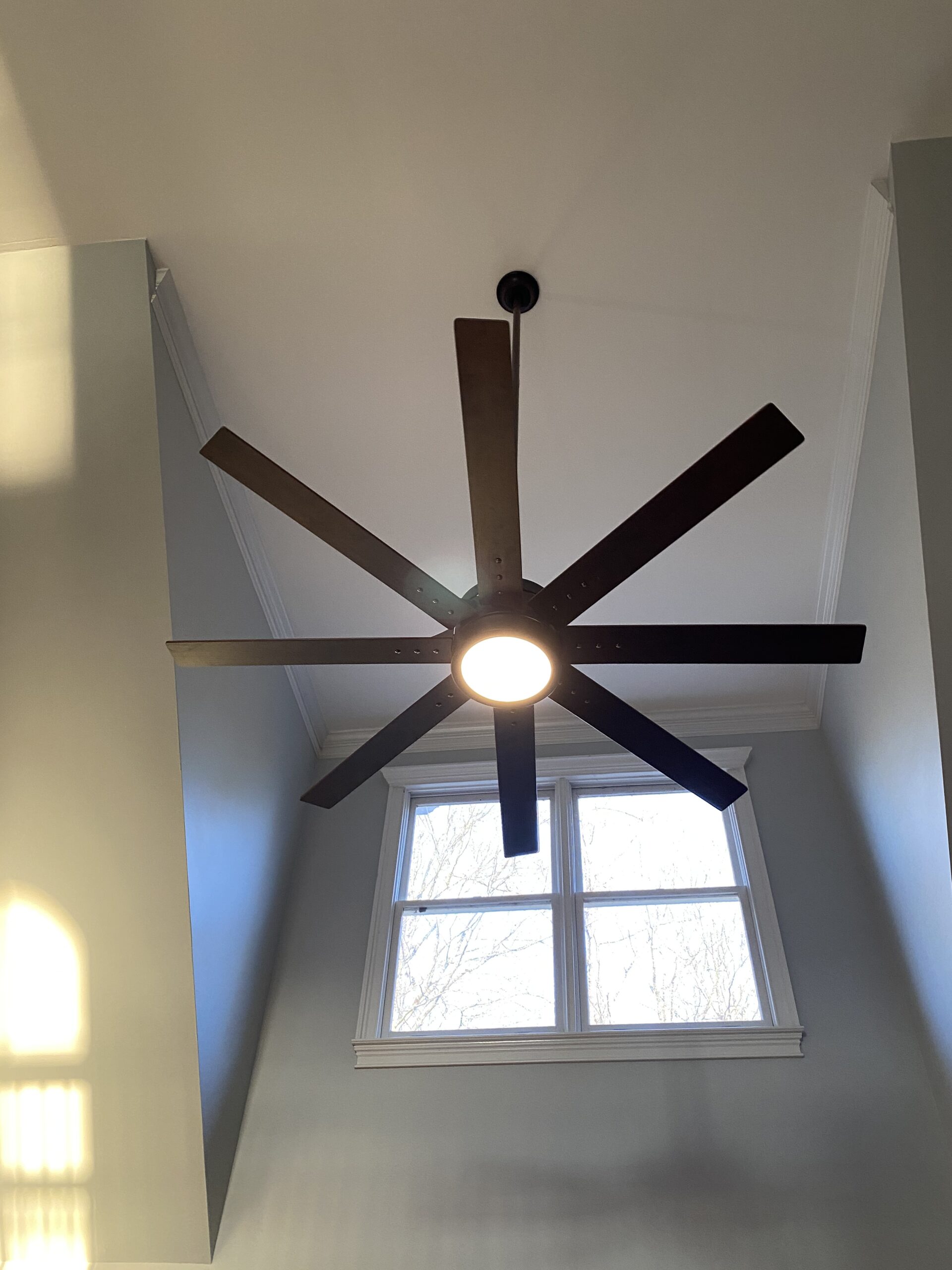 ceiling fan in living room