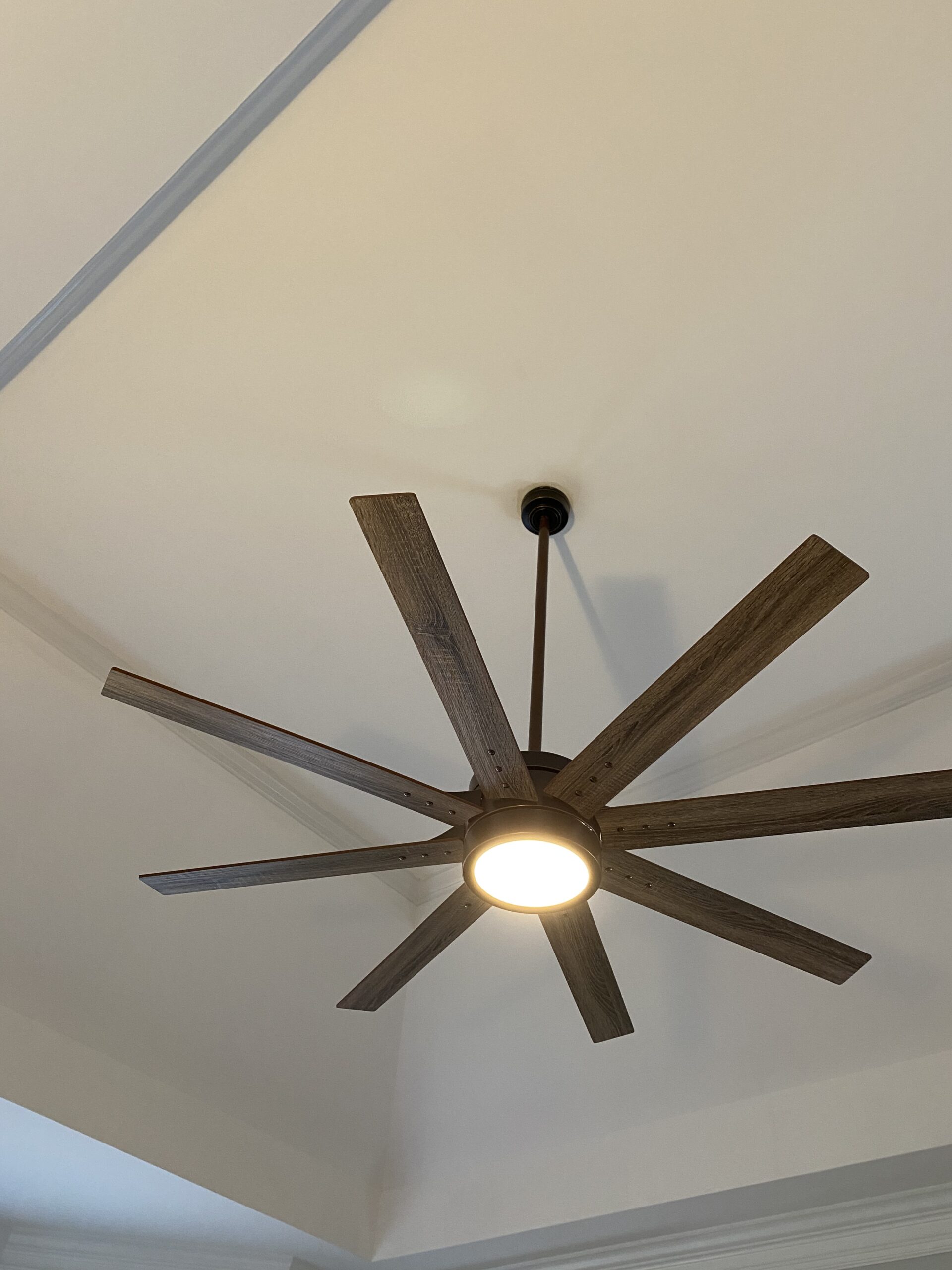 ceiling fan installation in bedroom